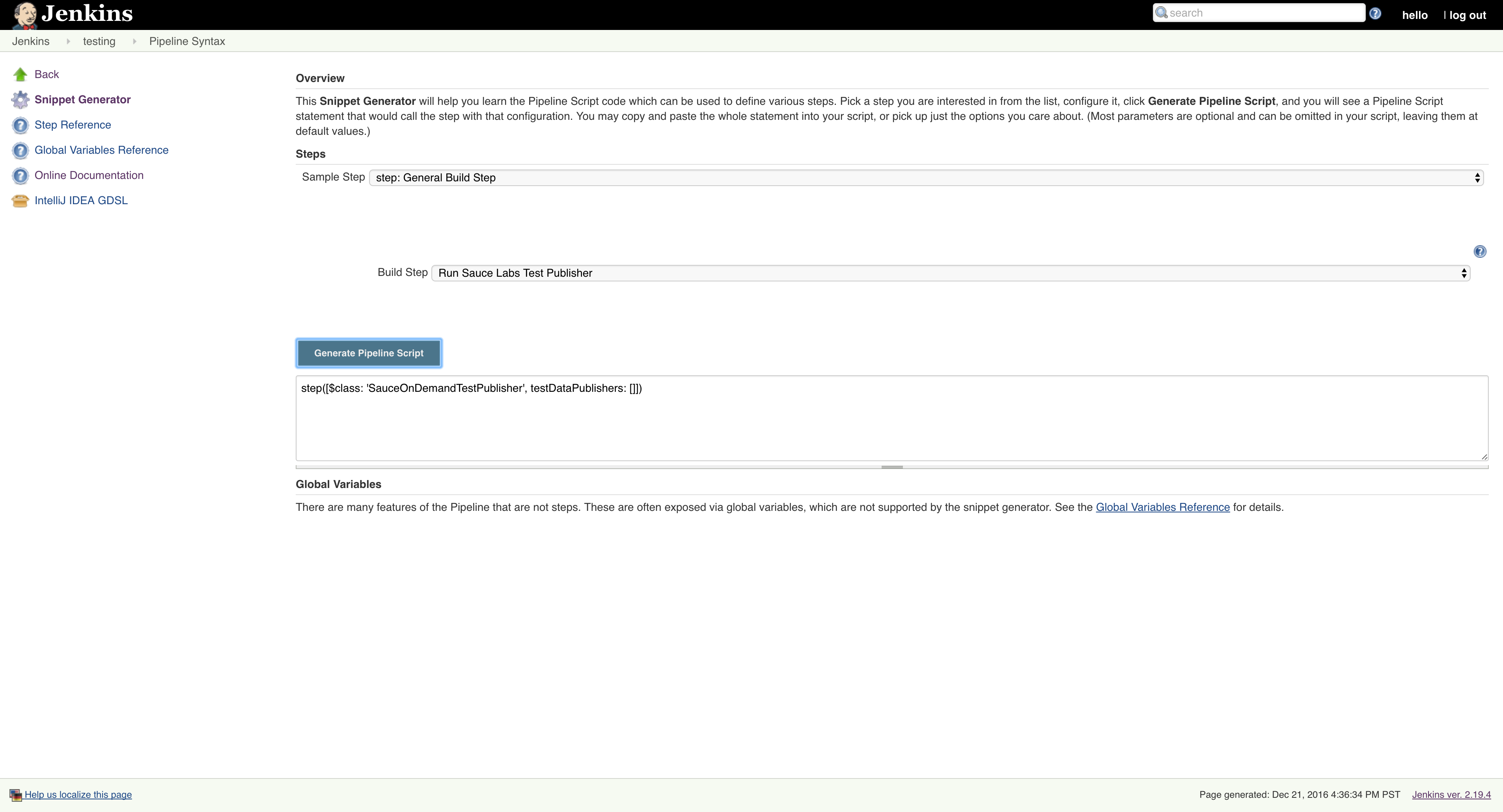[JENKINS37610] Sauce Labs Results Publisher throws Exception in